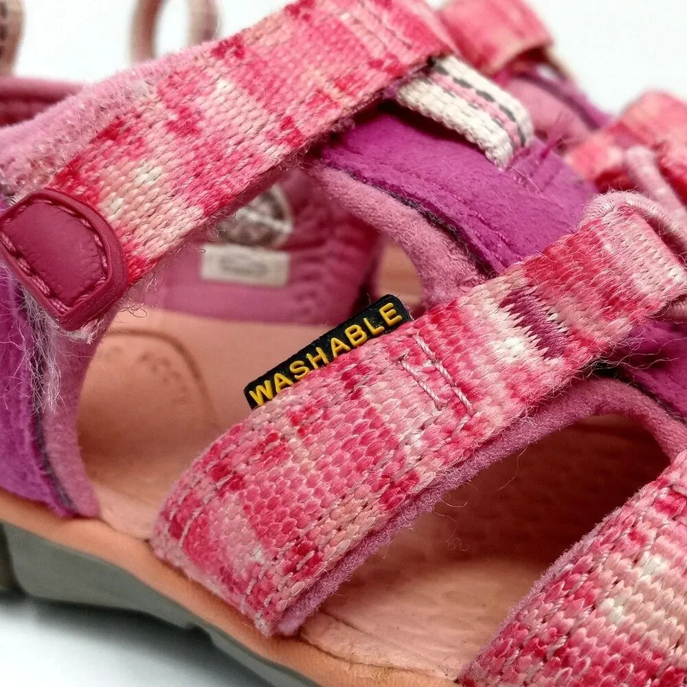 Keen Seacamp II CNX Kids Sandals Size 10 Pink Water Shoes EU 27/28